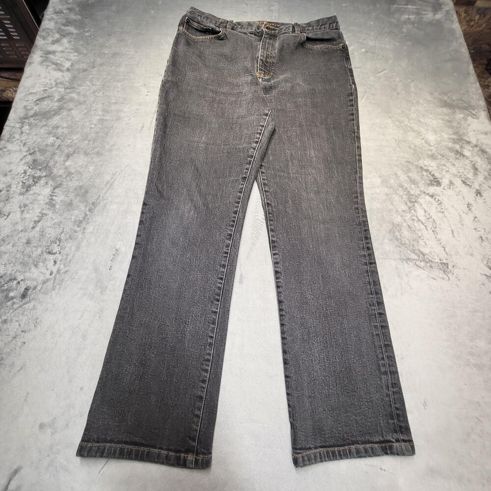 Lauren Jeans Co. Jeans Womens 14 Black Bootcut Stretch Denim Pockets